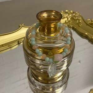 Handmade cottage core romantic strawberry bracelet.